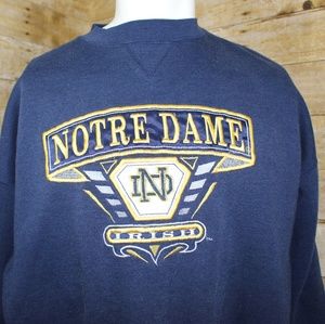 Vintage Notre Dame Embroidered Sweatshirt, Irish